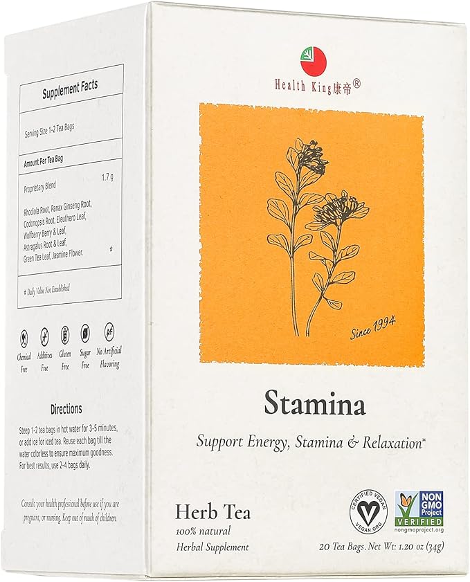 Health King Tè alle Erbe Stamina - vista 1